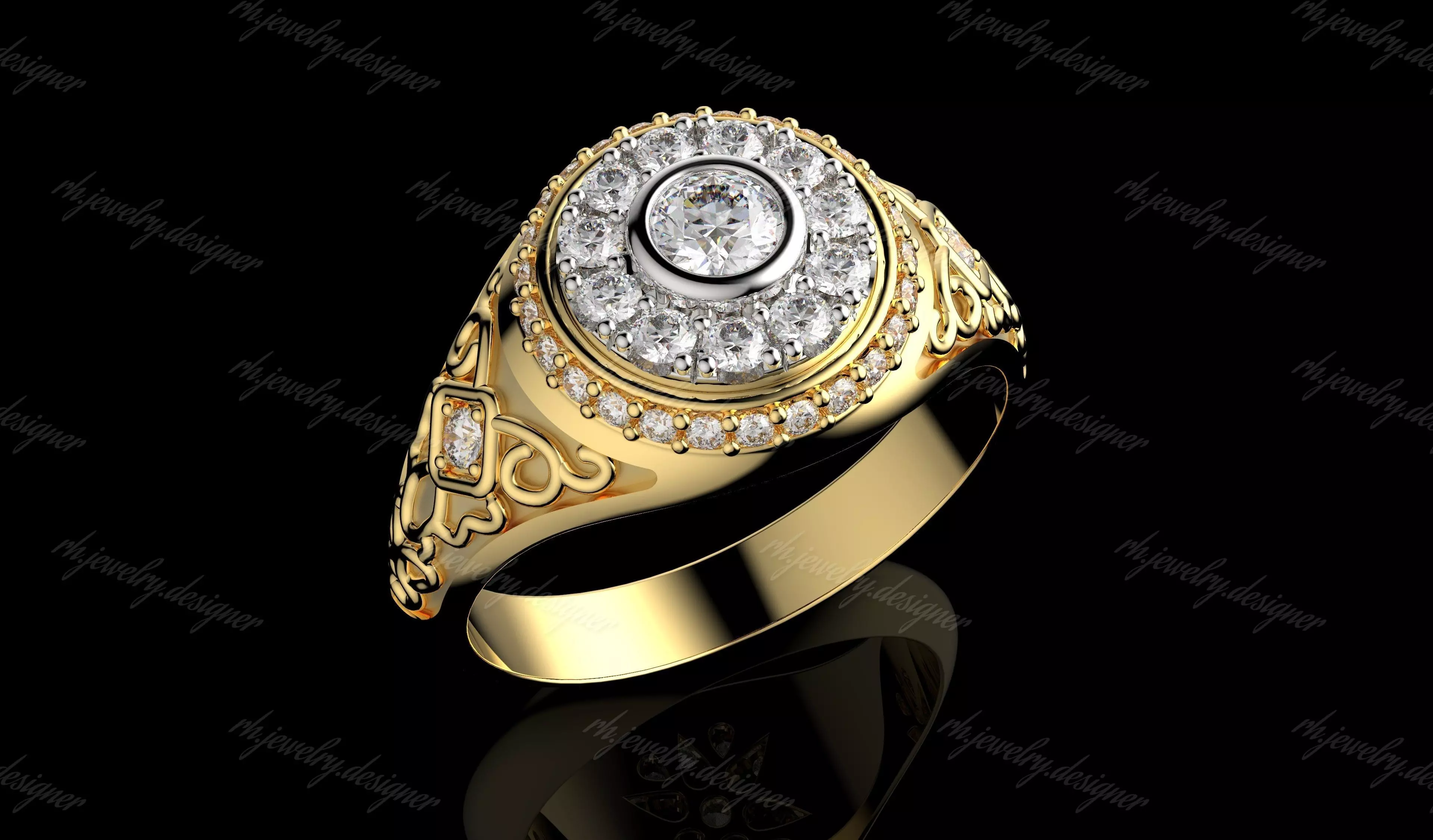 Gold N1162 3D print model_0