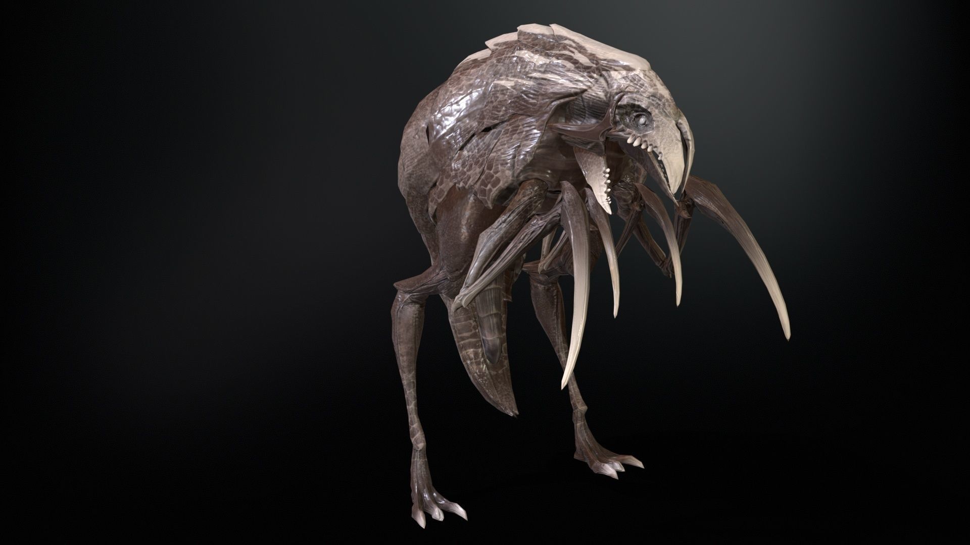 Mutant2R1 Low-poly 3D model_11