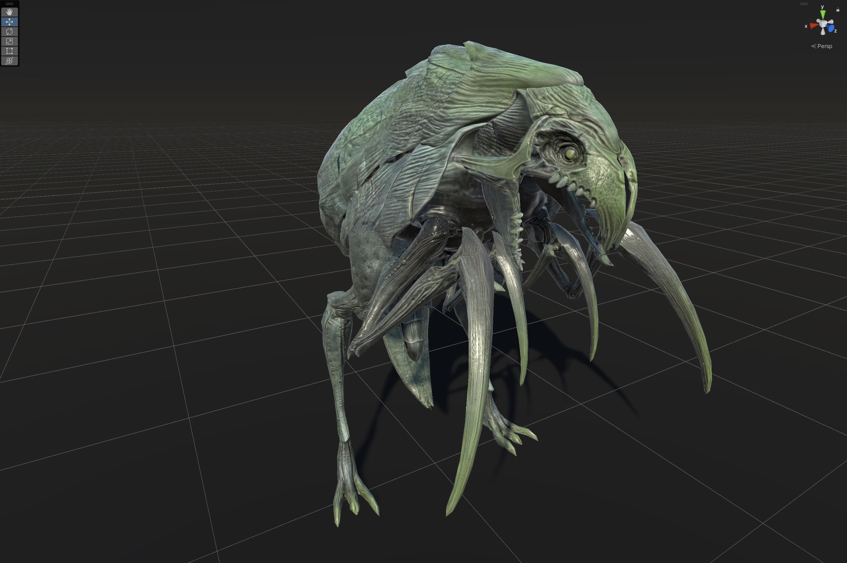 Mutant2R1 Low-poly 3D model_3