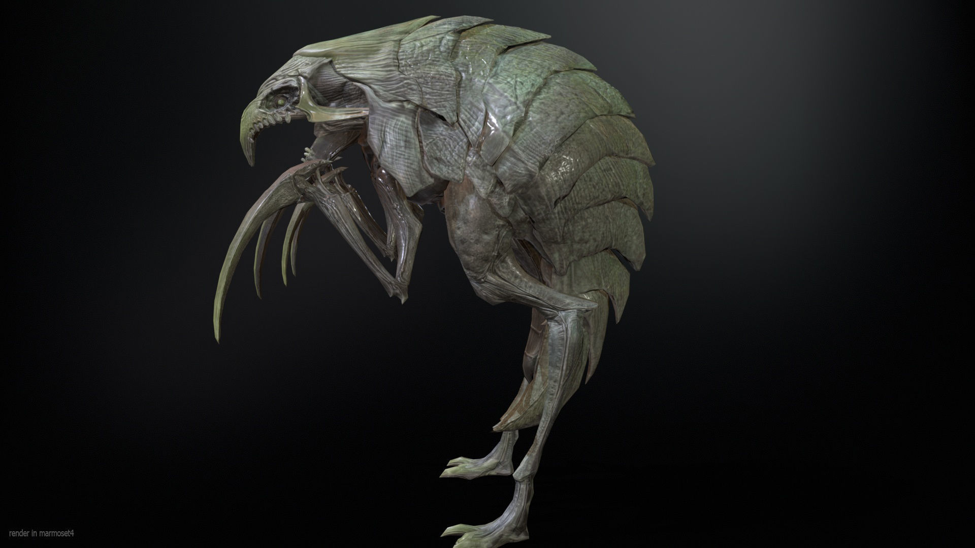 Mutant2R1 Low-poly 3D model_5