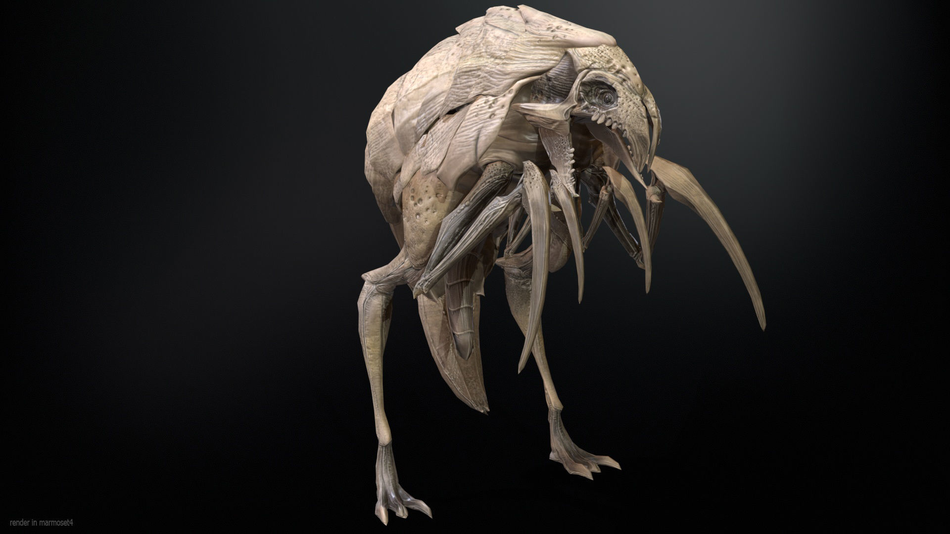 Mutant2R1 Low-poly 3D model_7