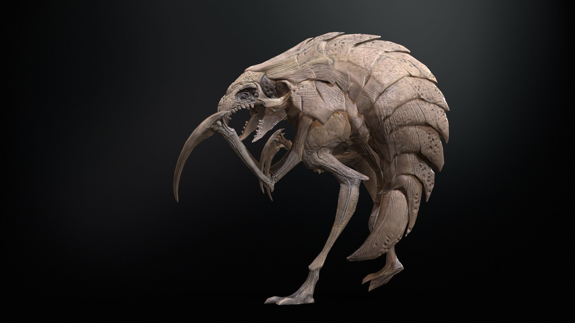 Mutant2R1 Low-poly 3D model_19