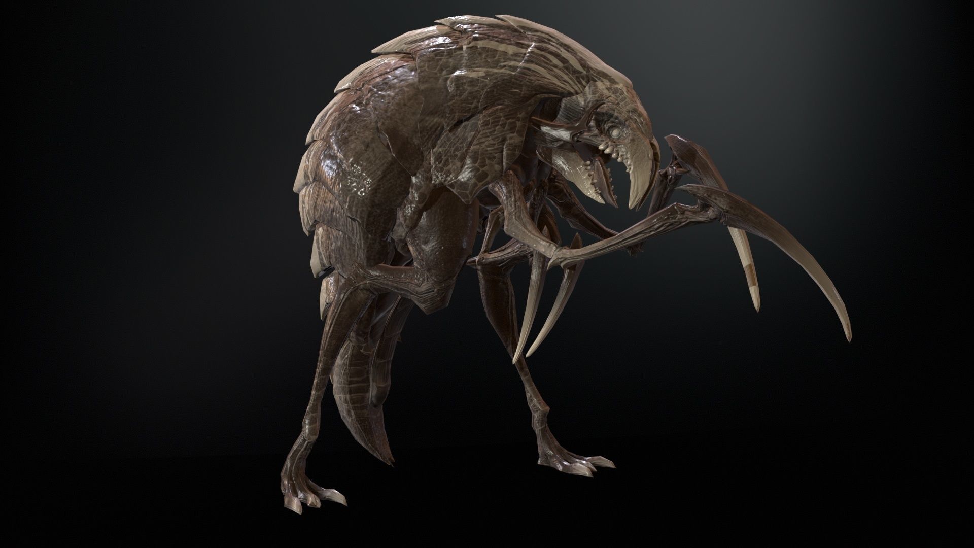 Mutant2R1 Low-poly 3D model_29