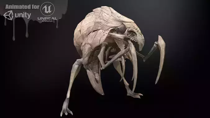 Mutant2R1 Low-poly 3D model