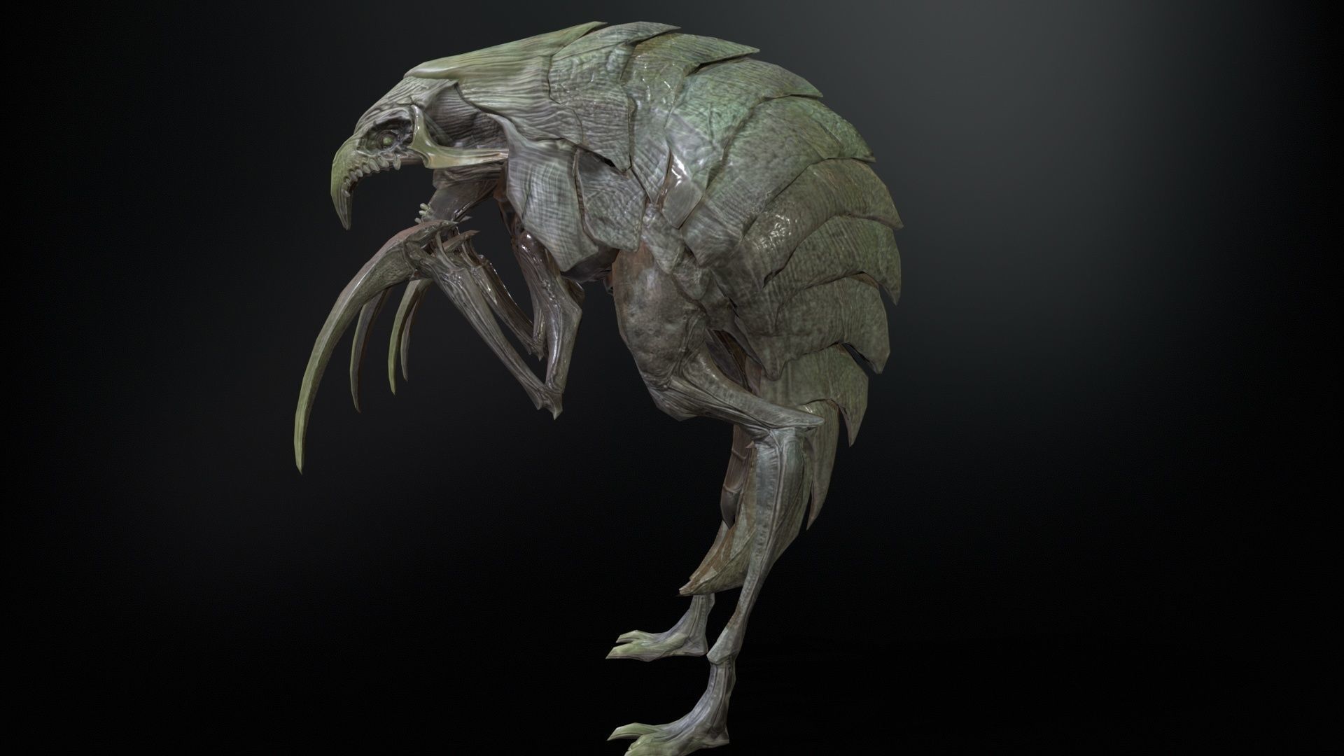 Mutant2R1 Low-poly 3D model_10