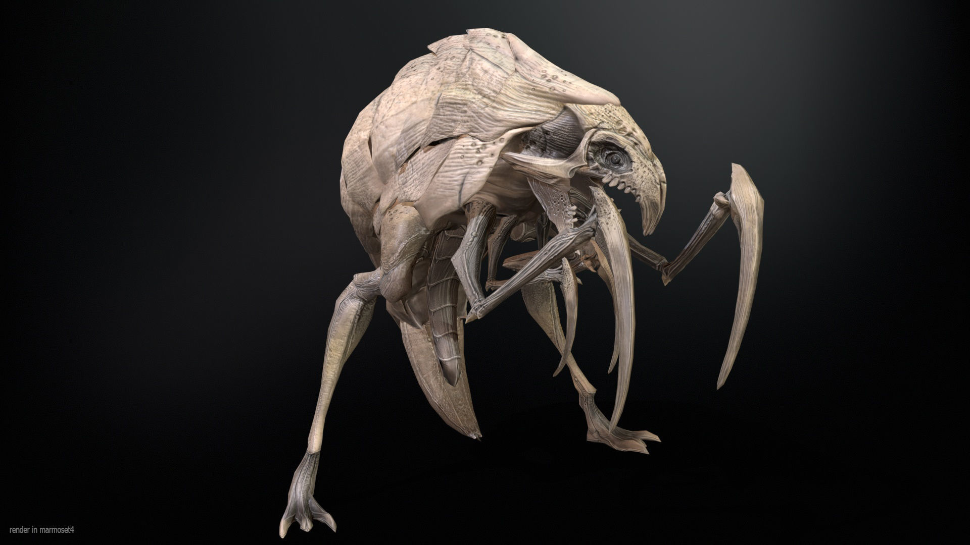 Mutant2R1 Low-poly 3D model_2