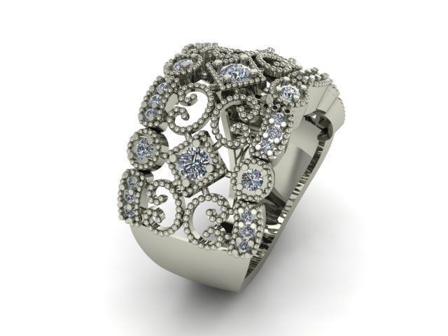 bead rings for daimonds 3D print model_5