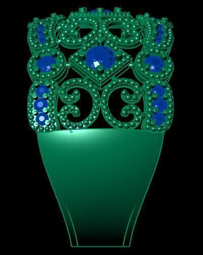 bead rings for daimonds 3D print model_9