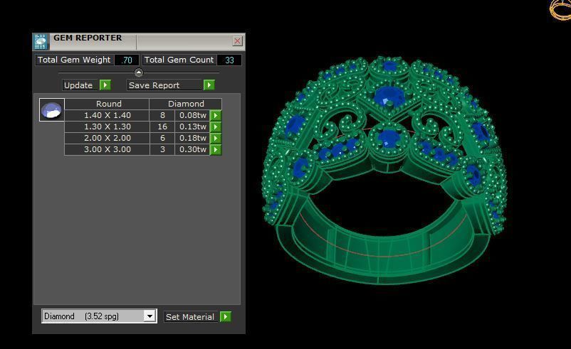 bead rings for daimonds 3D print model_13