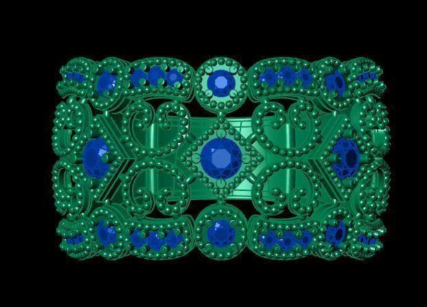 bead rings for daimonds 3D print model_7