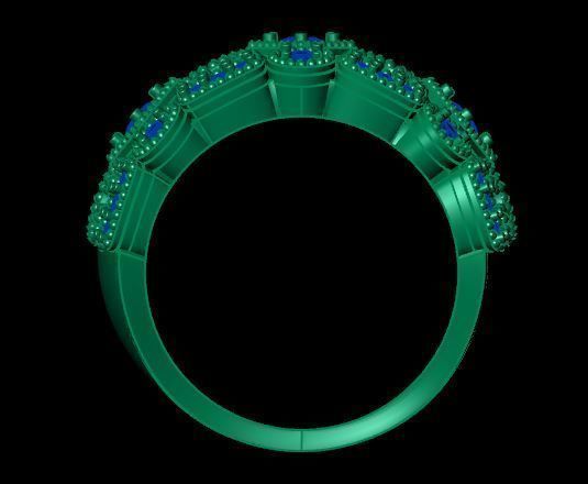 bead rings for daimonds 3D print model_8