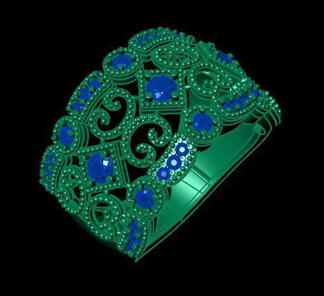 bead rings for daimonds 3D print model_6