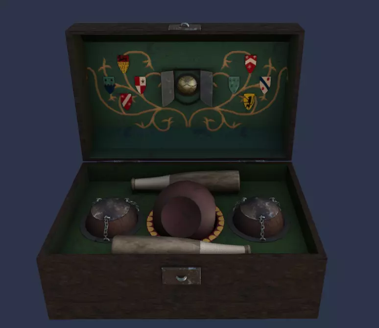 Quidditch Set Low-poly 3D model_0