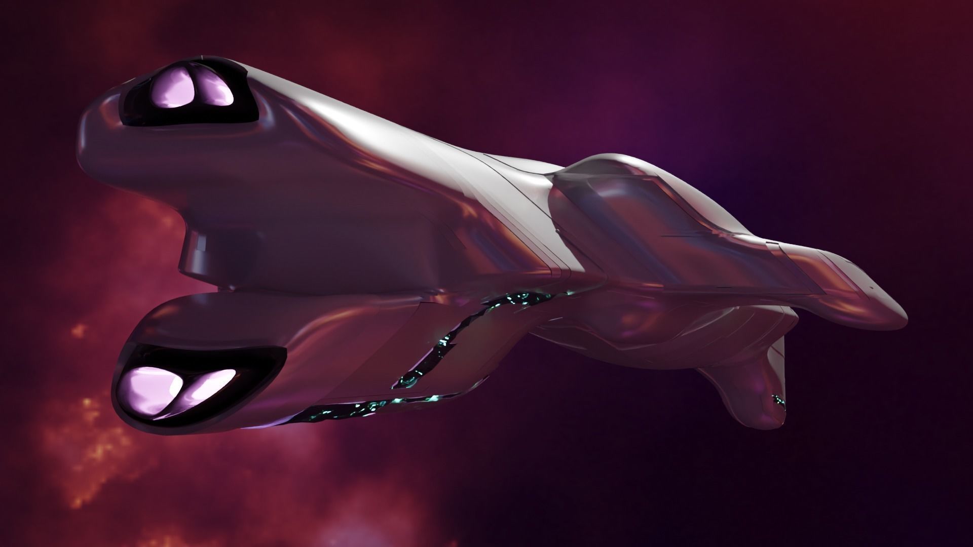 Space Cruiser 3D model_2