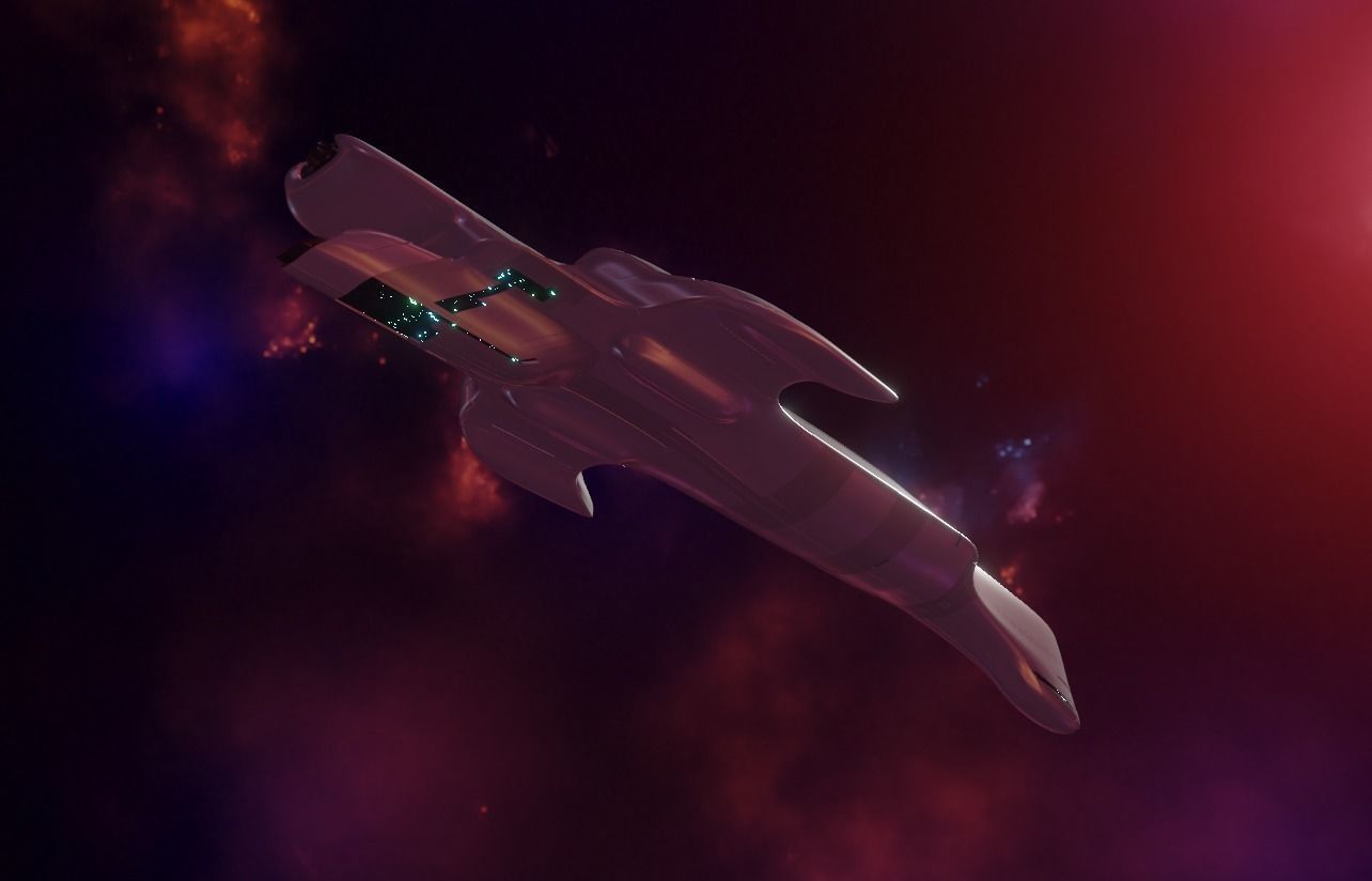 Space Cruiser 3D model_4