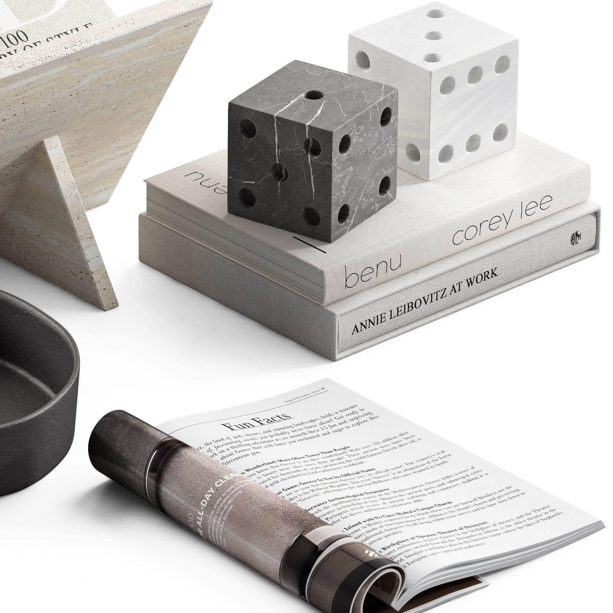 Coffee table decor 06 3D model_1