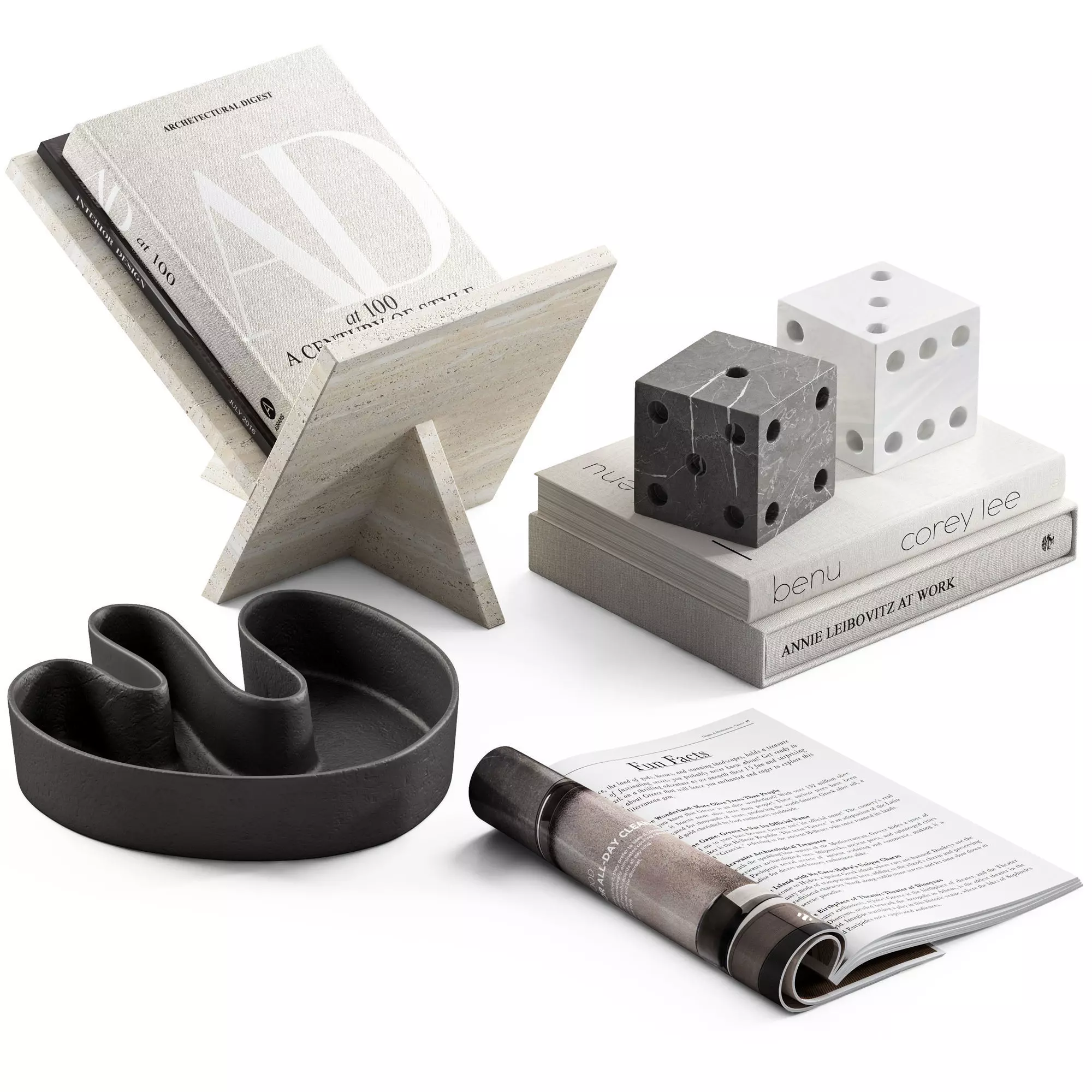 Coffee table decor 06 3D model_0