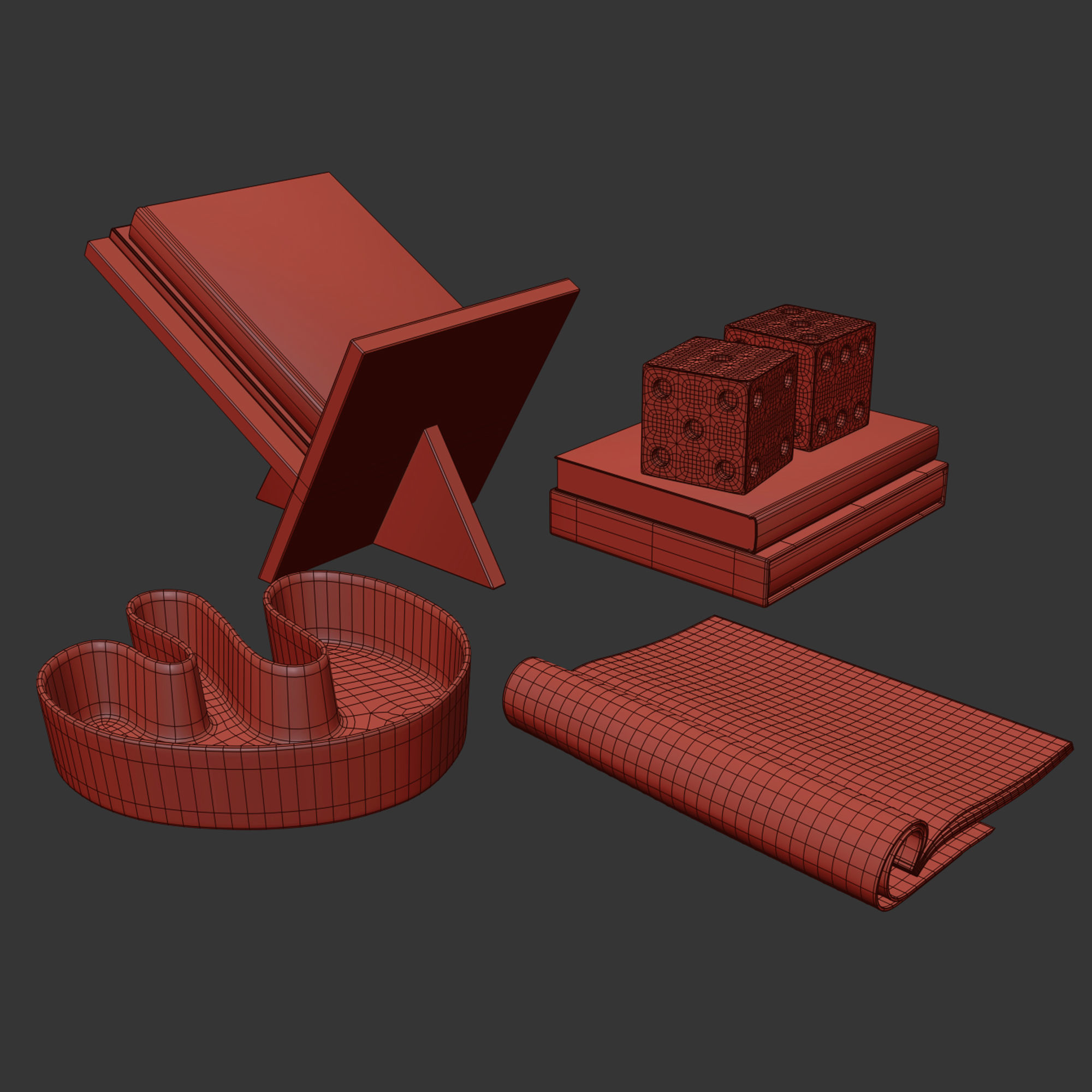 Coffee table decor 06 3D model_9