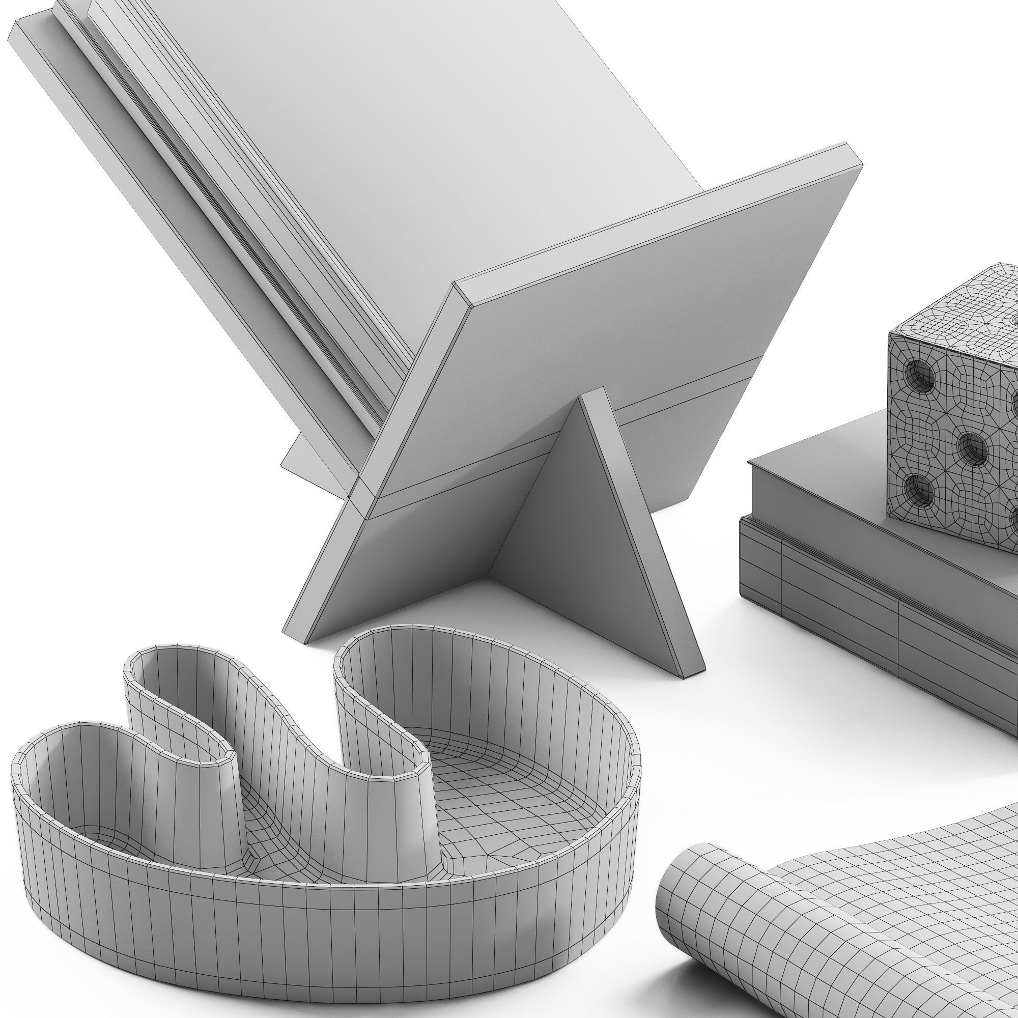 Coffee table decor 06 3D model_5