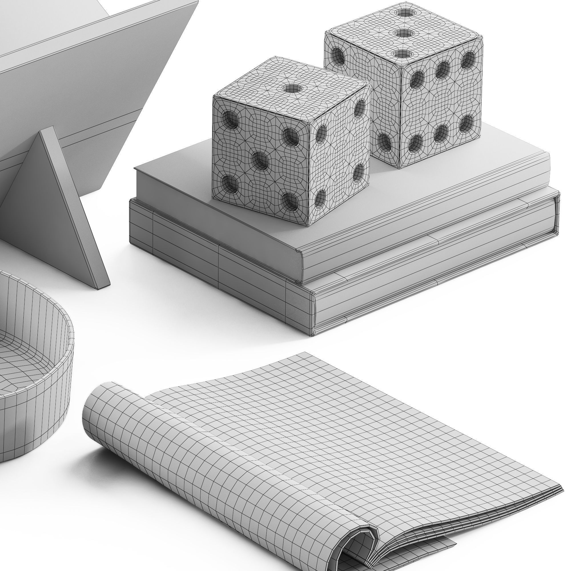 Coffee table decor 06 3D model_4