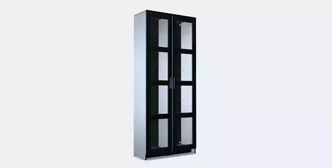 BRIMNES Glassdoor cabinet
