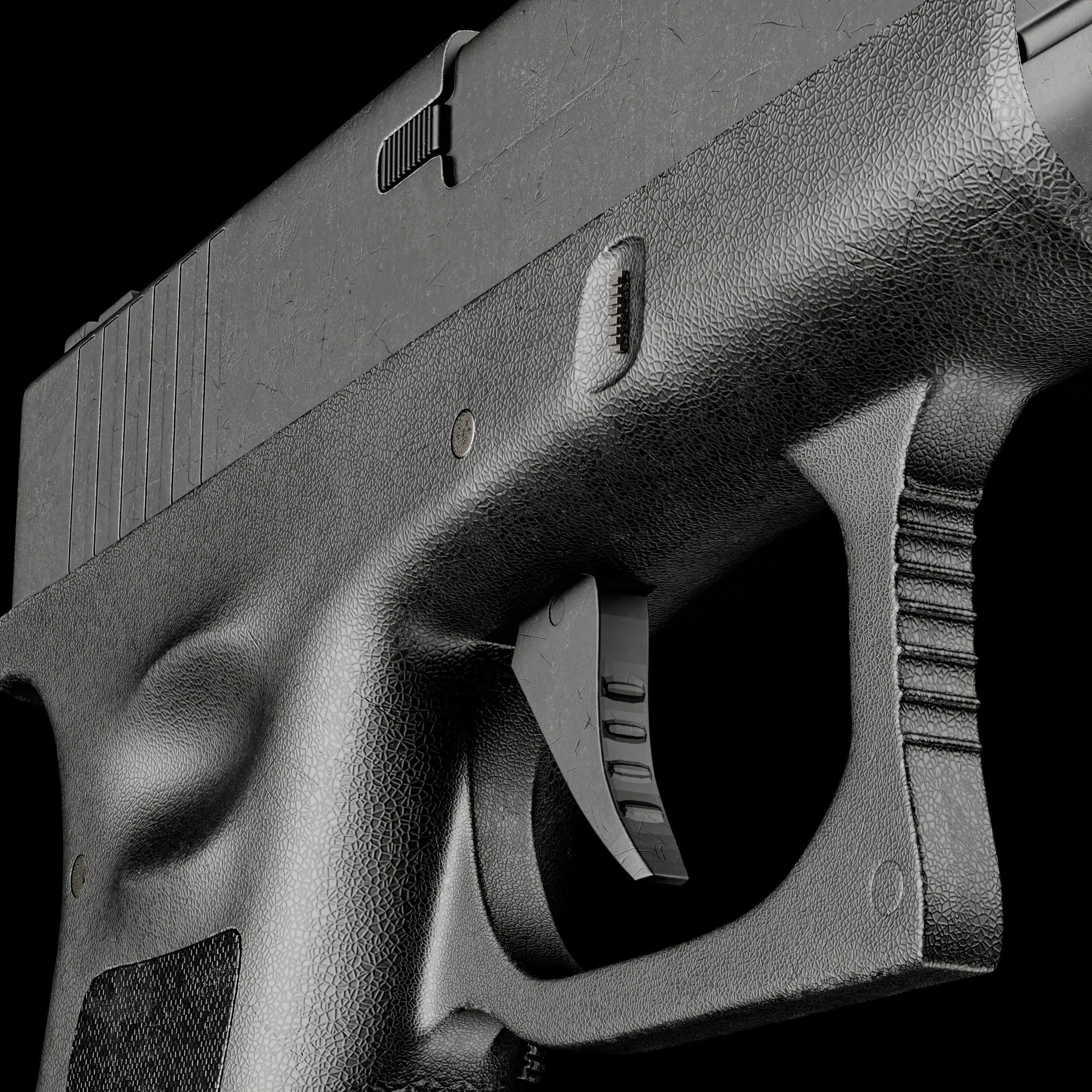 Colt Glock 19 9mm 3D model_5