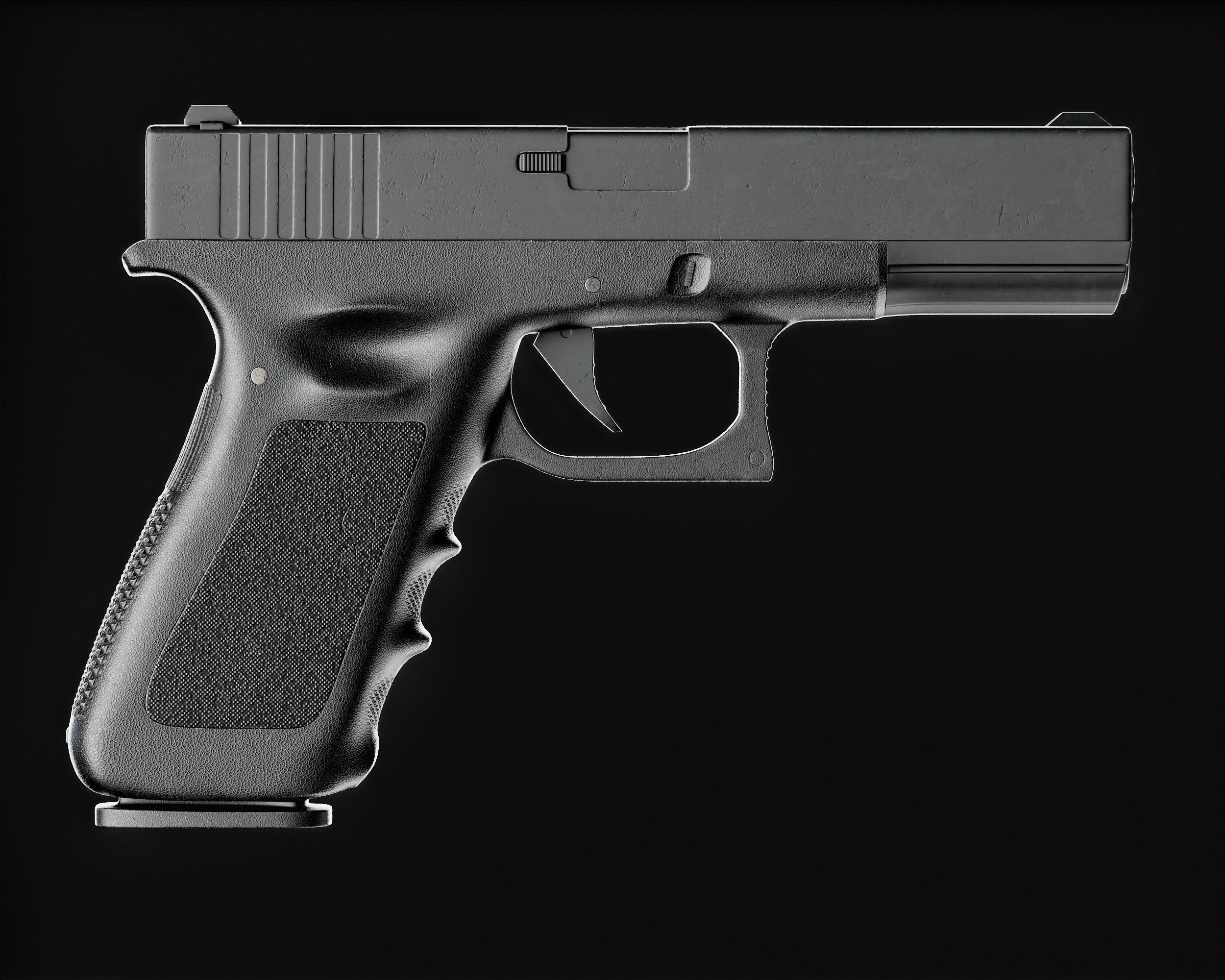 Colt Glock 19 9mm 3D model_3