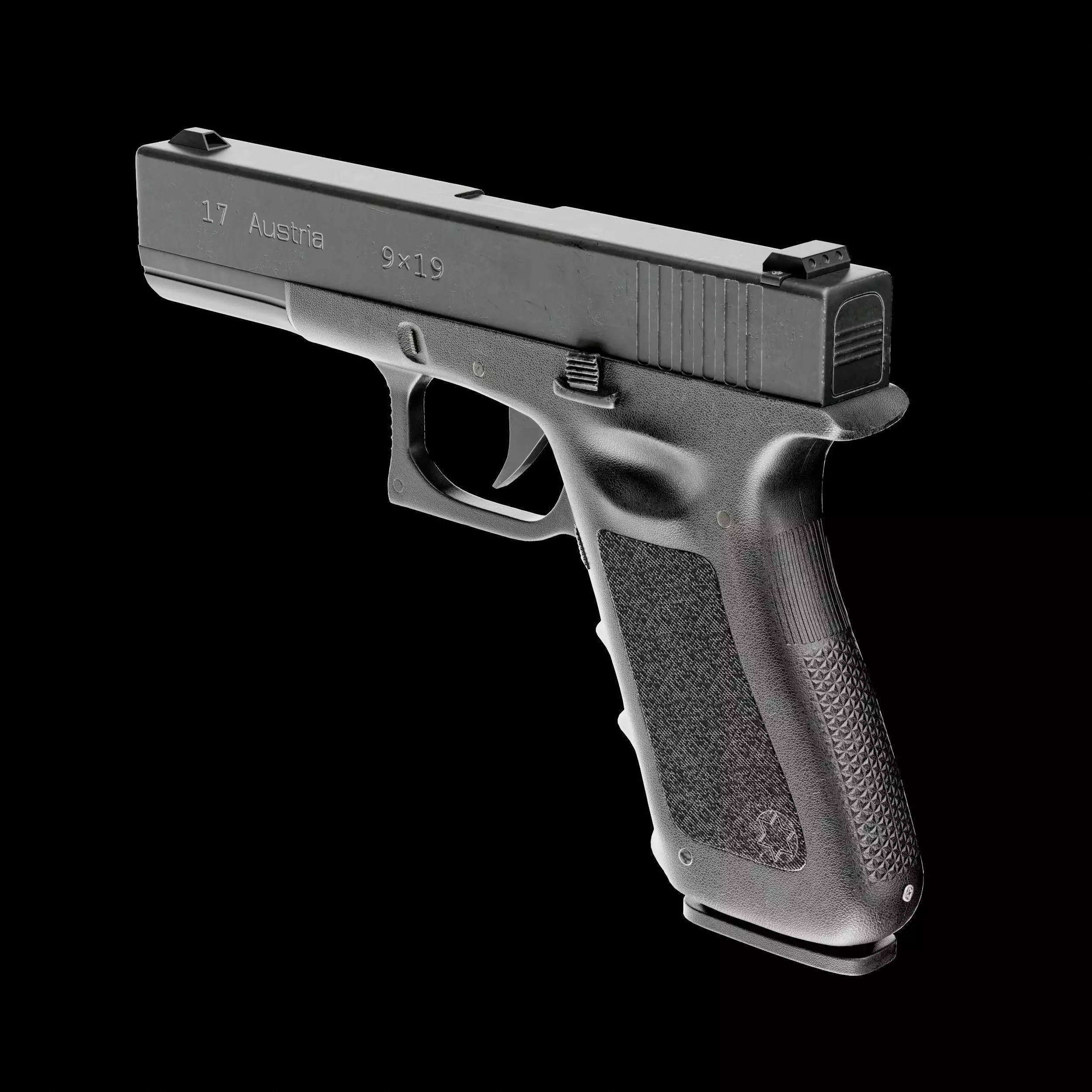 Colt Glock 19 9mm 3D model_0