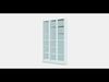 BILLY  OXBERG Bookcase with glassdoors Low-poly 3D model_1