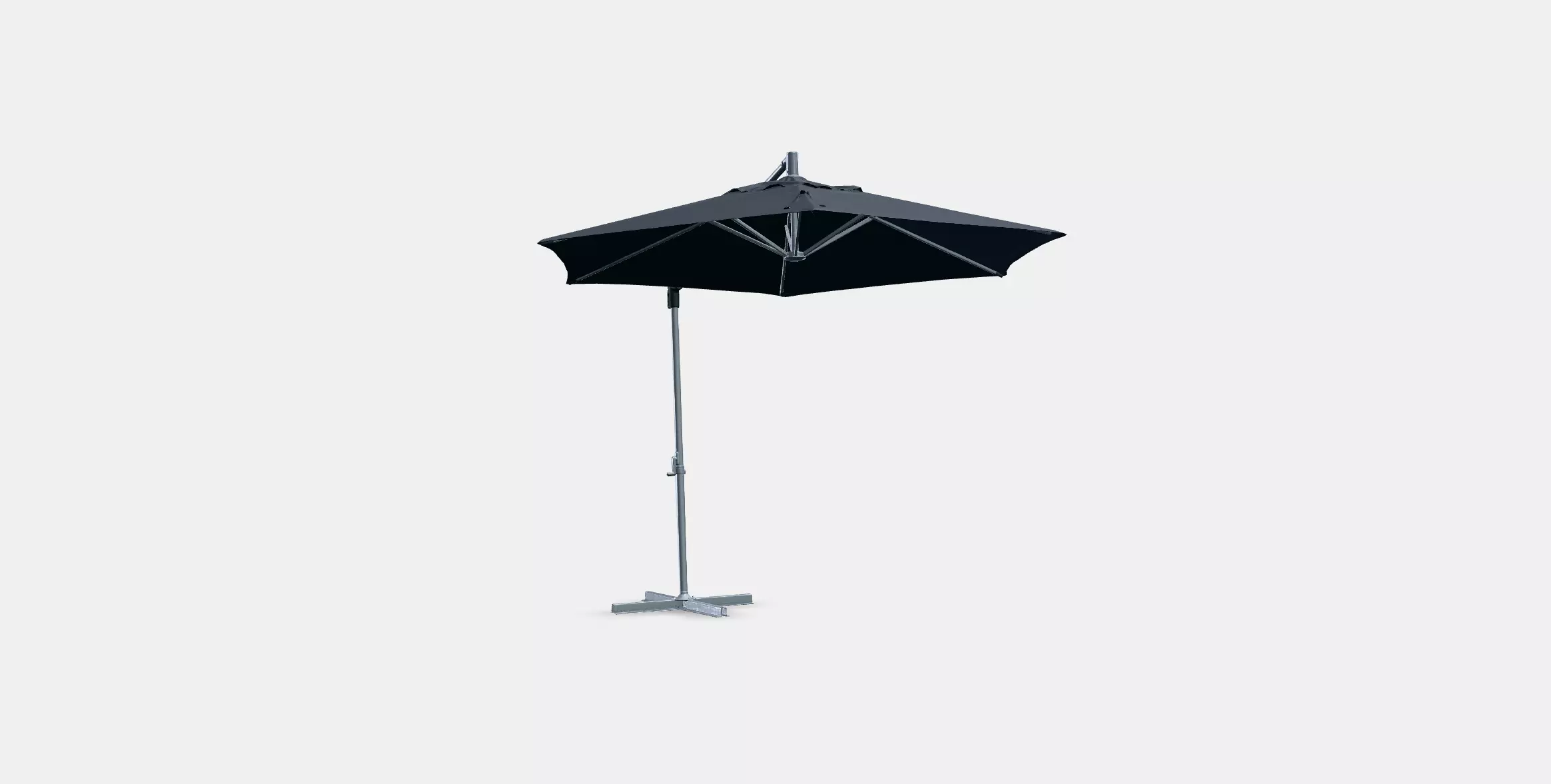 HISSO Parasol hanging Low-poly 3D model_0