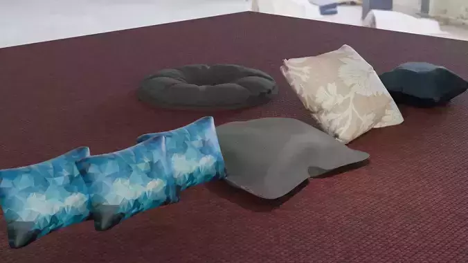 5 types of 3d modeling realistic cushions