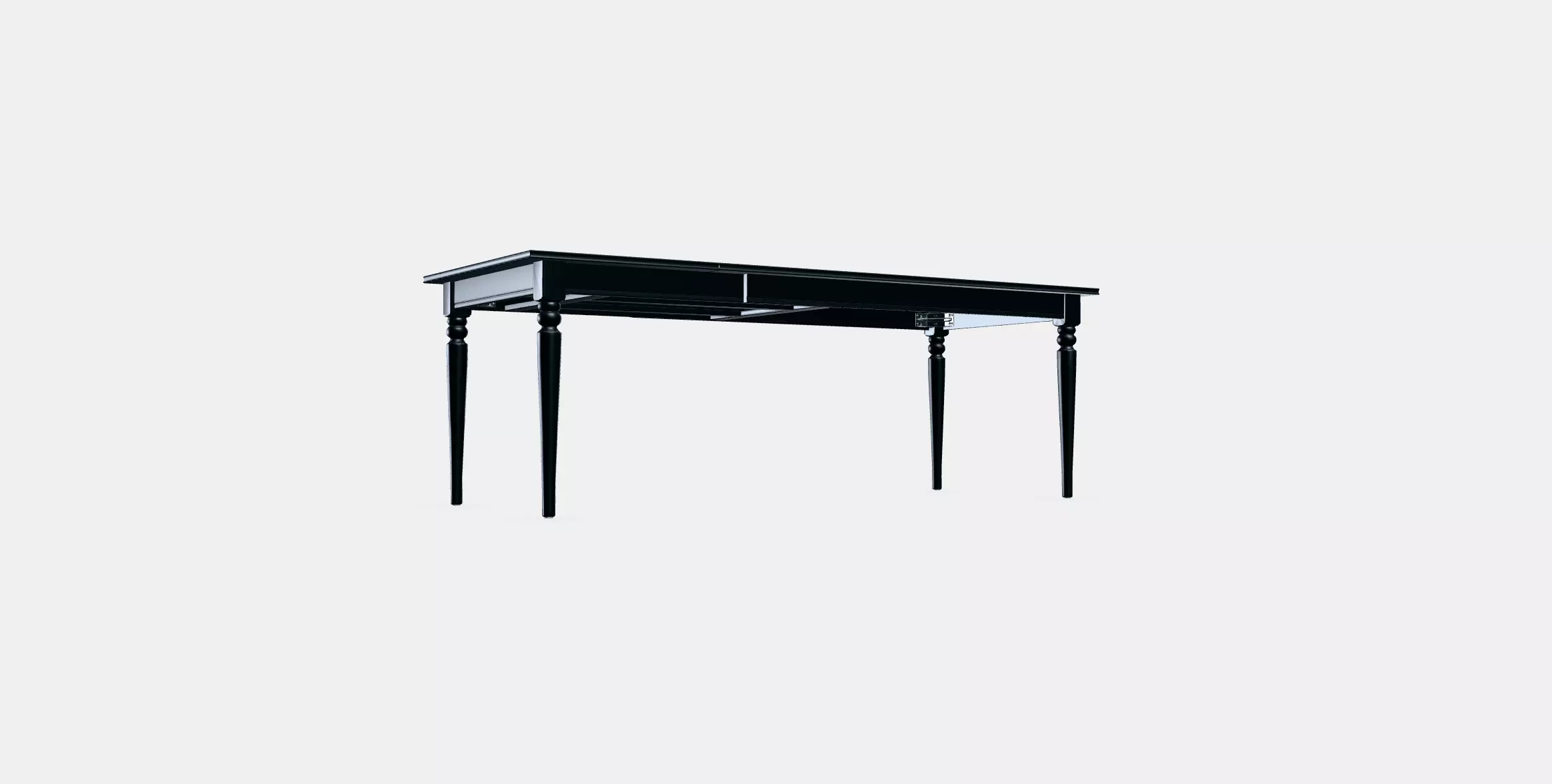 INGATORP Extendable table Low-poly 3D model