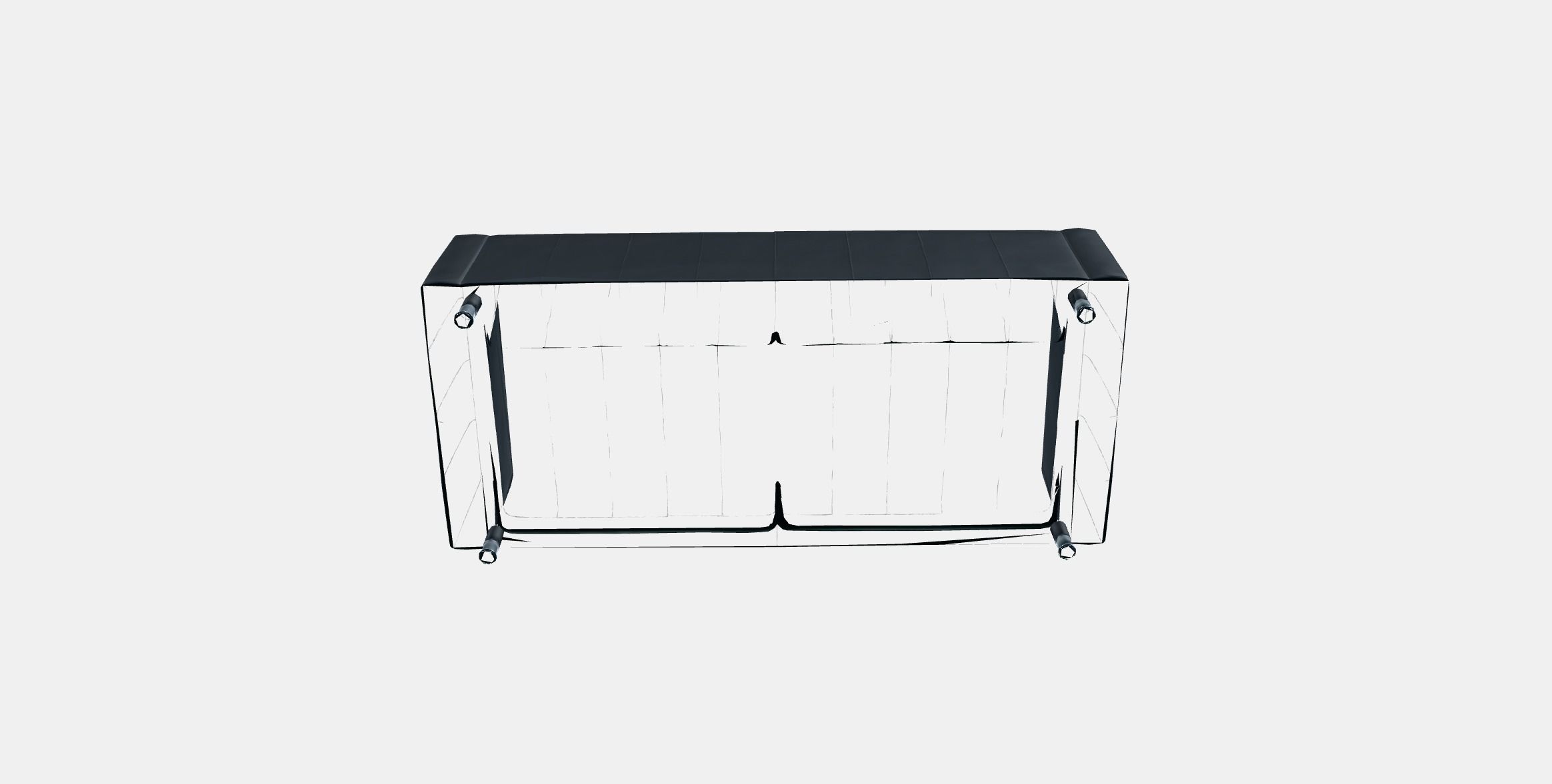 LANDSKRONA Threeseat sofa Low-poly 3D model_6