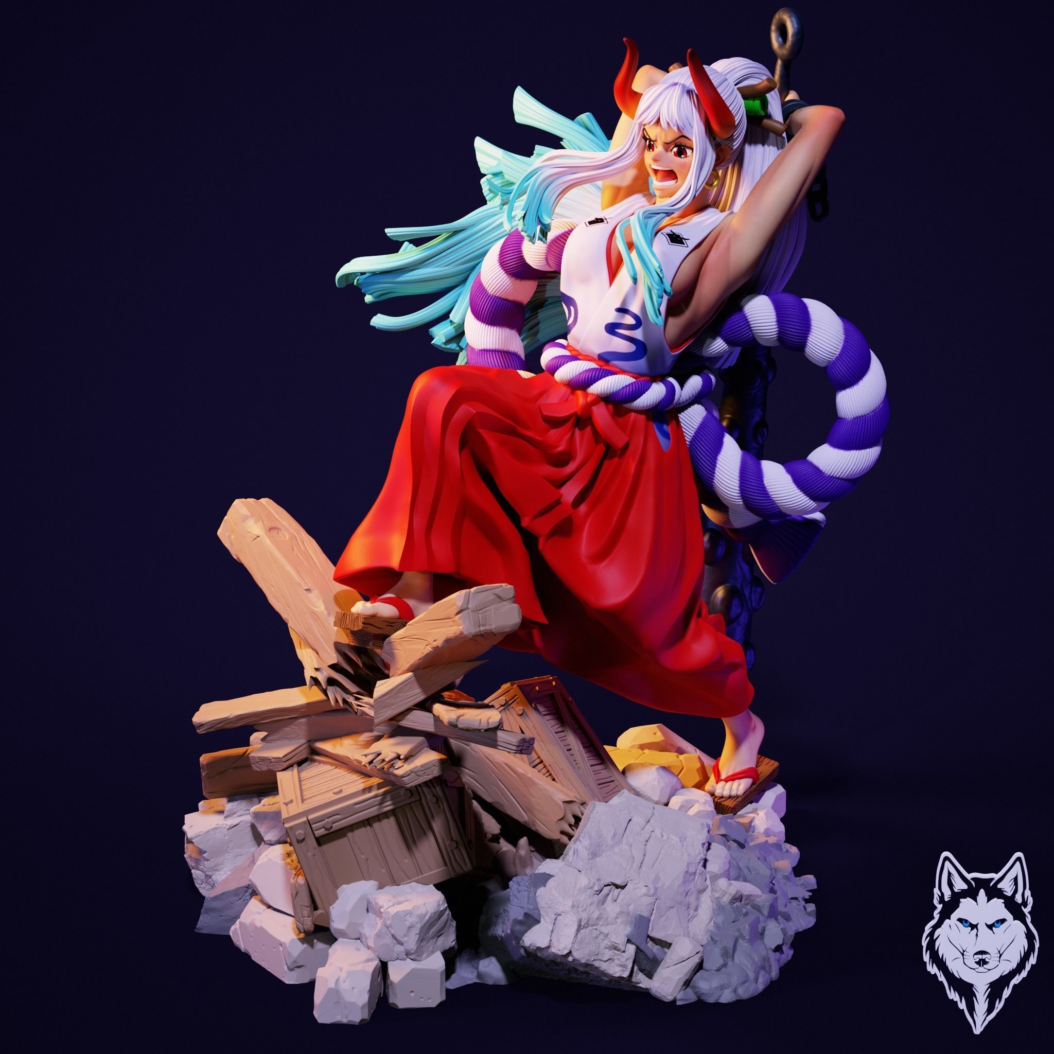 Yamato One Piece 3D print model_3