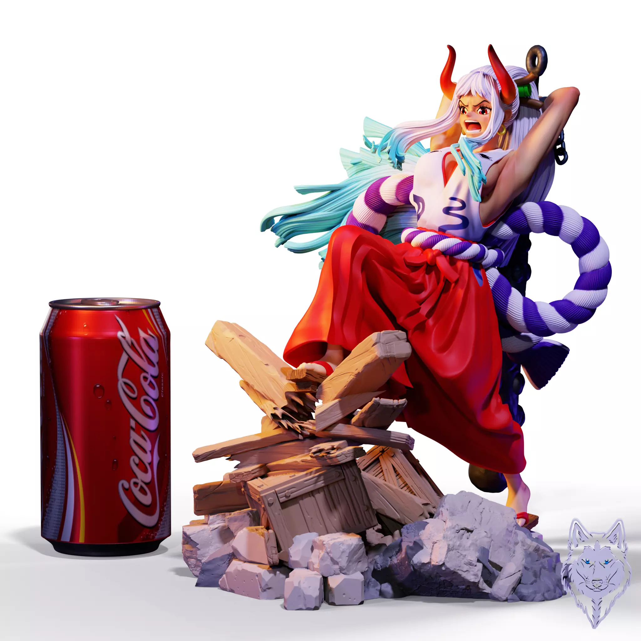 Yamato One Piece 3D print model_0