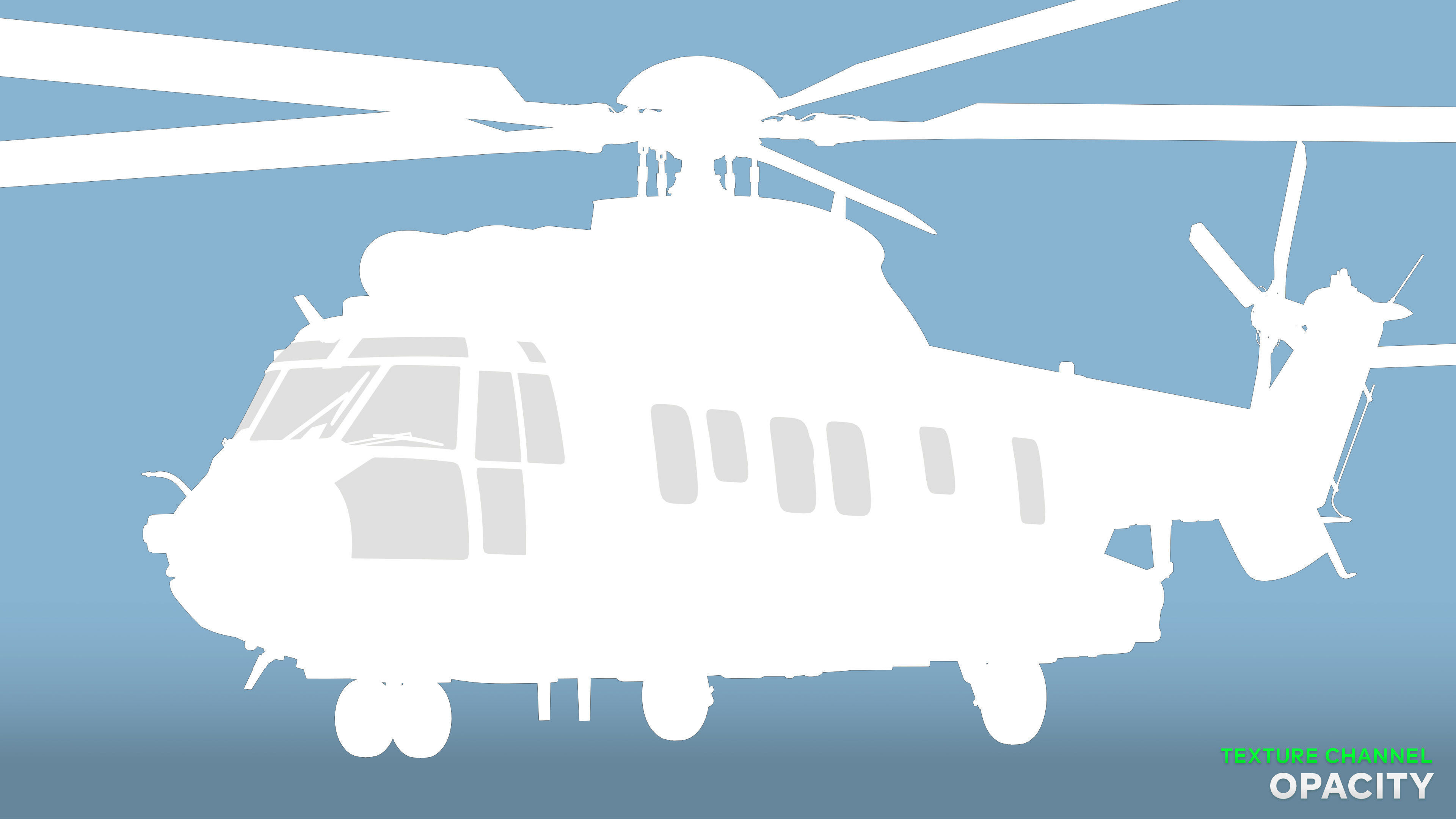 Eurocopter ELIPS NG  - Military Helicopter Low-poly 3D model_20