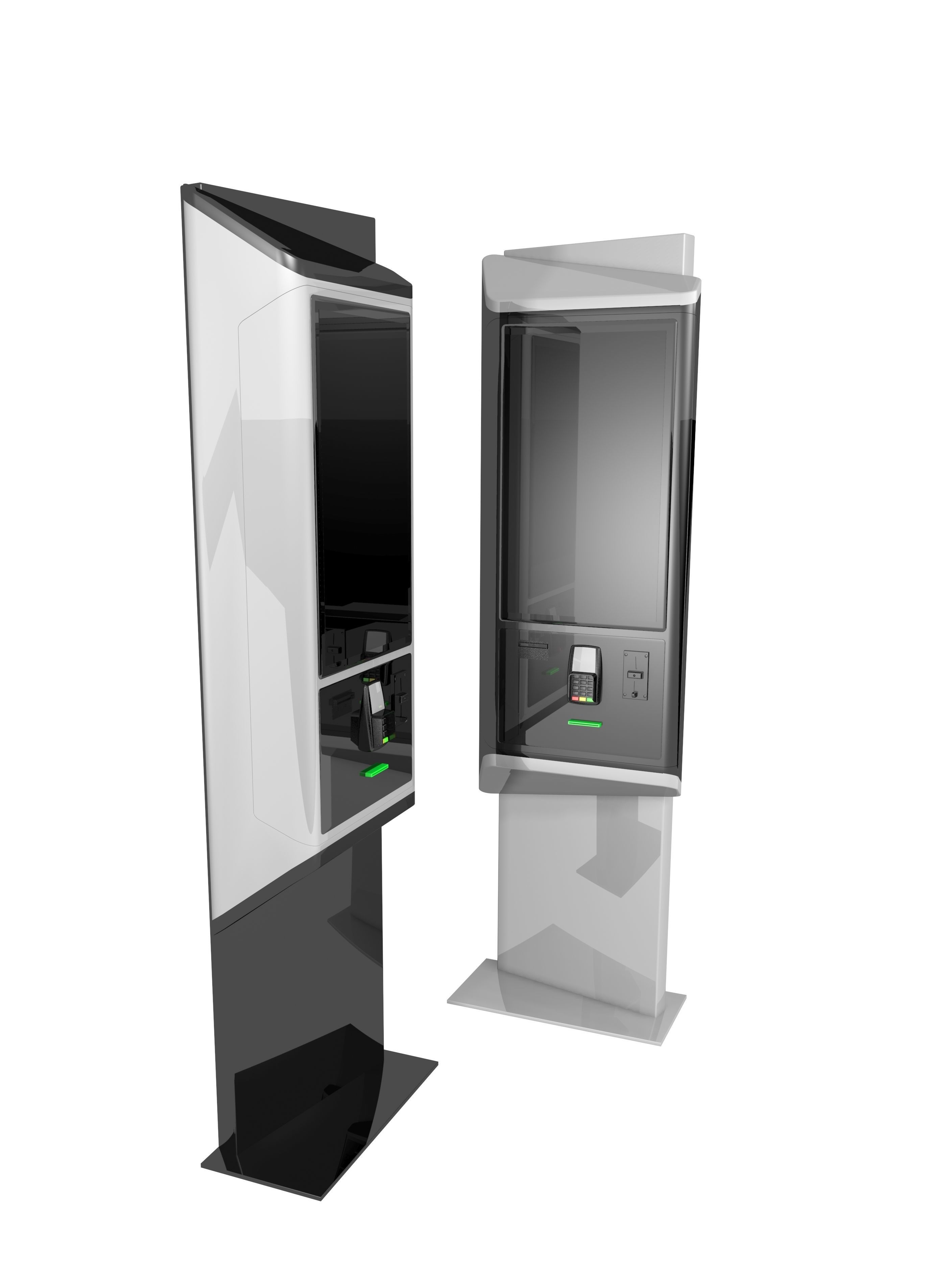 self-service kiosk 3D model_2