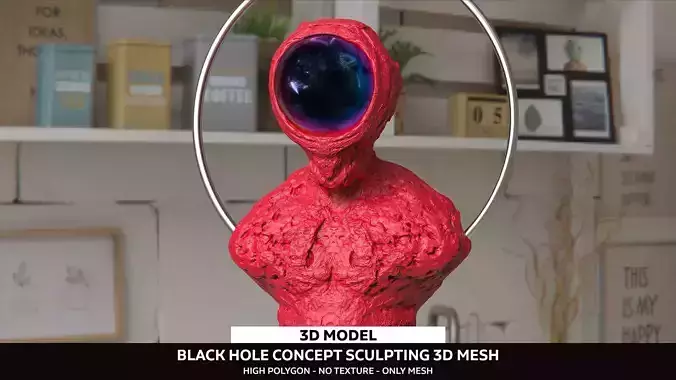Black Hole Concept 3D model