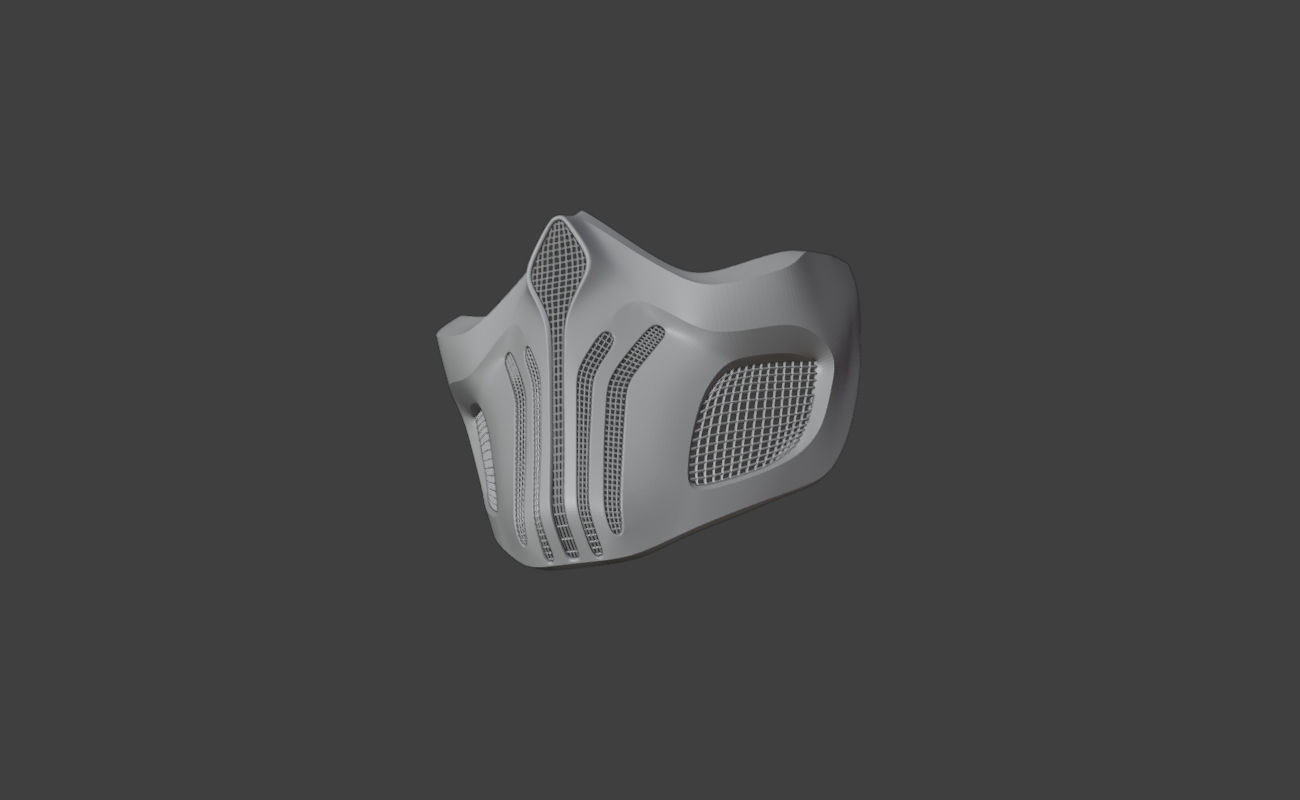 Scorpion mask from Mortal Kombat 11 - Tachijitsu Master 3D print model_13