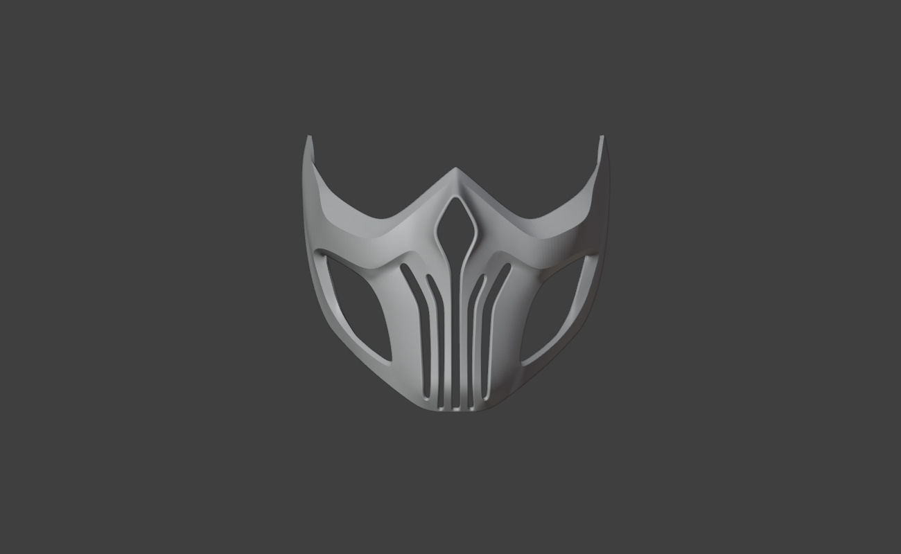 Scorpion mask from Mortal Kombat 11 - Tachijitsu Master 3D print model_9