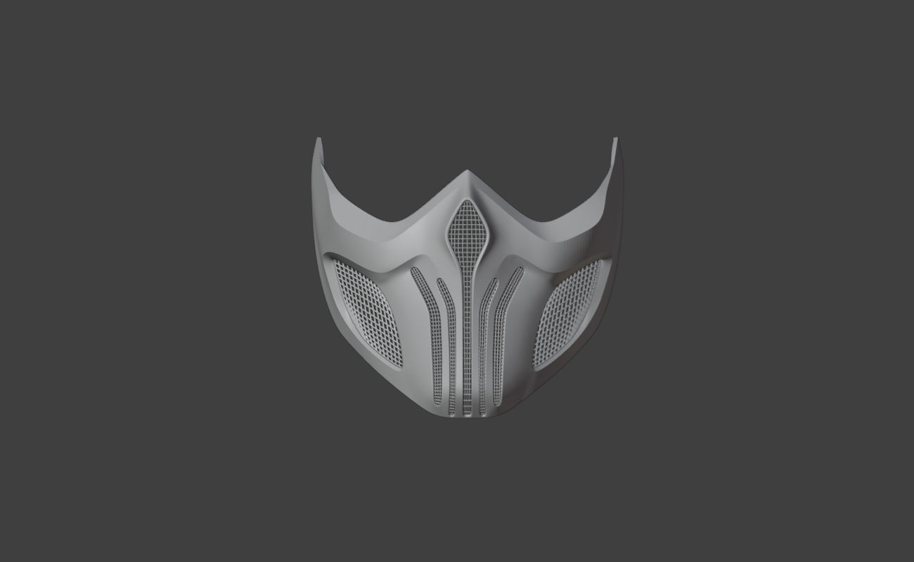 Scorpion mask from Mortal Kombat 11 - Tachijitsu Master 3D print model_8