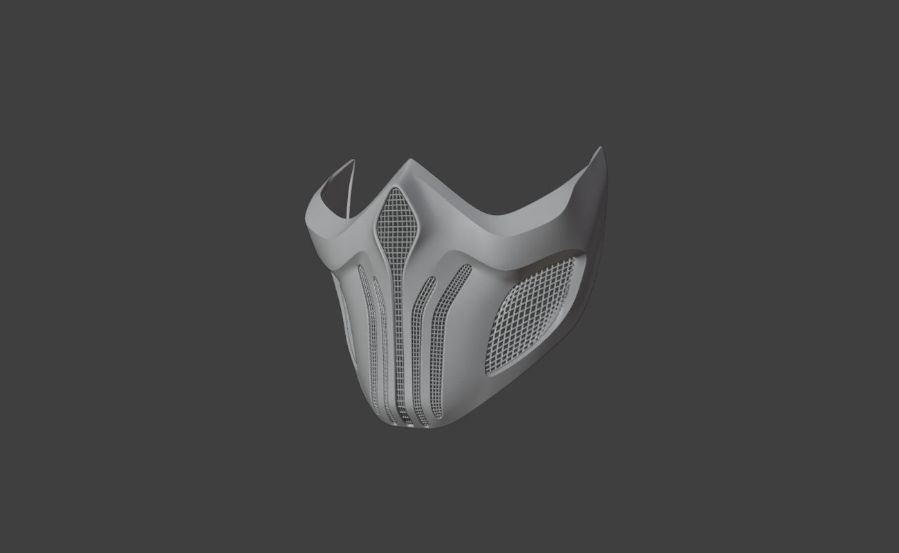Scorpion mask from Mortal Kombat 11 - Tachijitsu Master 3D print model_11
