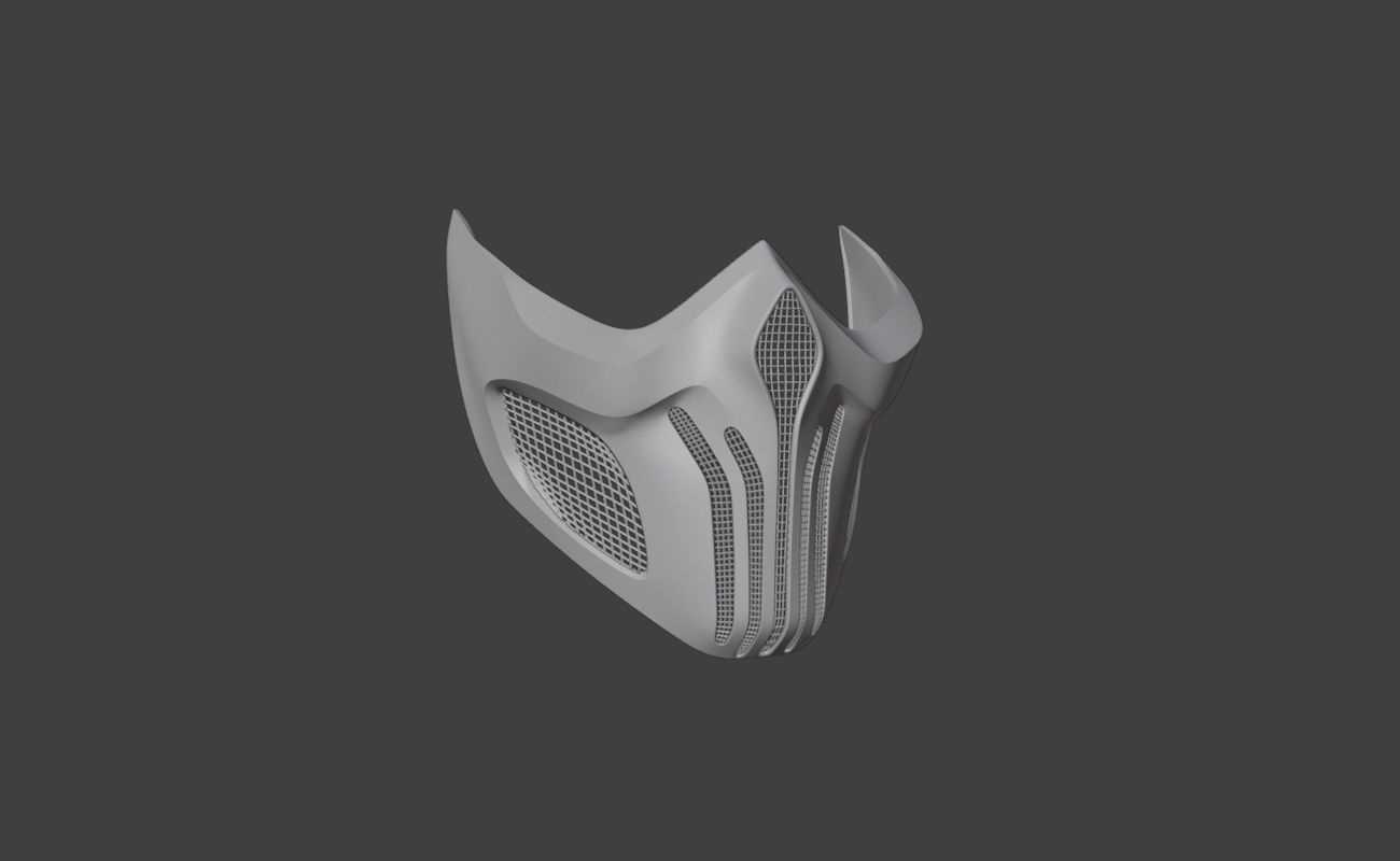 Scorpion mask from Mortal Kombat 11 - Tachijitsu Master 3D print model_12