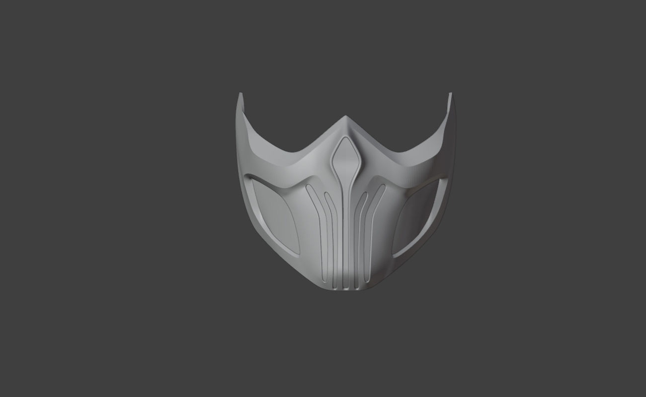 Scorpion mask from Mortal Kombat 11 - Tachijitsu Master 3D print model_10