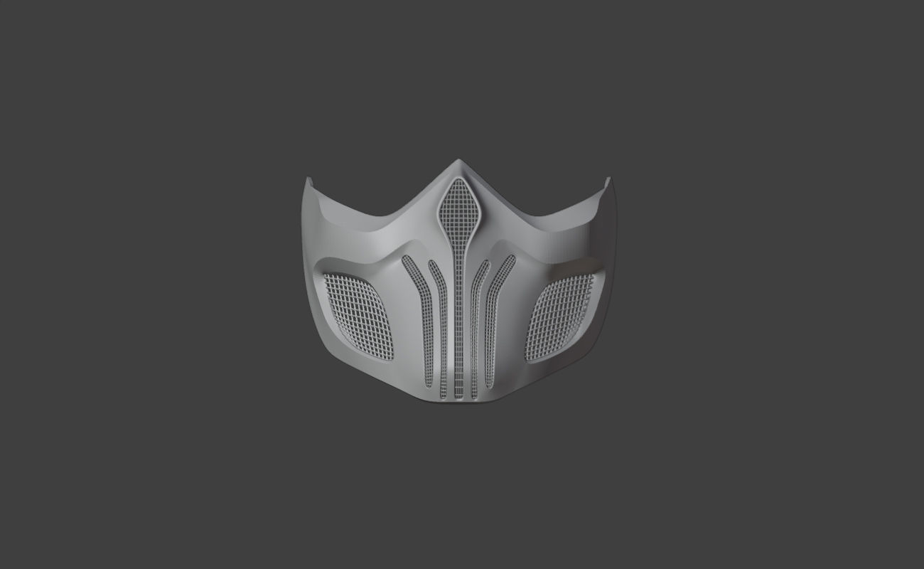 Scorpion mask from Mortal Kombat 11 - Tachijitsu Master 3D print model_15