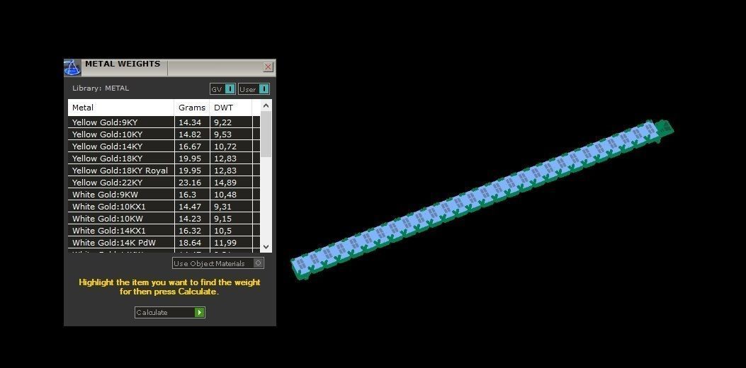 Riviera Tennis Bracelet Short Way Octagonal 7x5 mm 3D print model_5