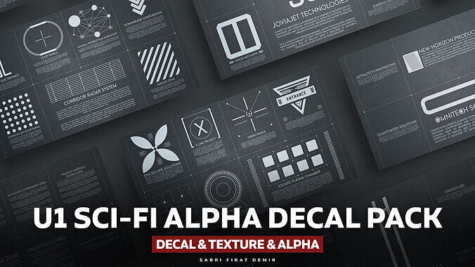 U1 Sci-Fi Alpha Decal Pack Texture