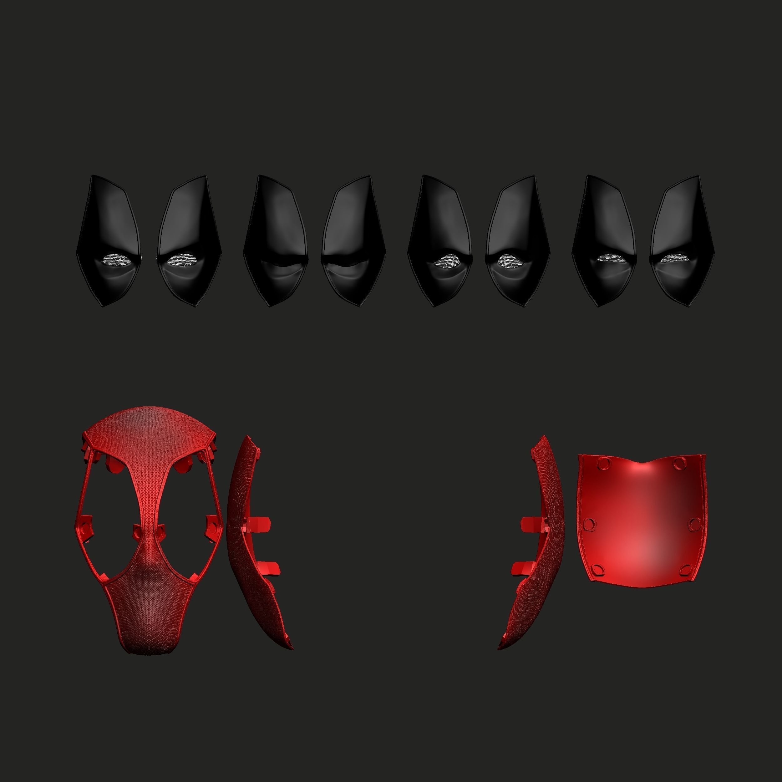 WOLVERINE AND DEADPOOL BUNDLE HELMET 3D print model_10