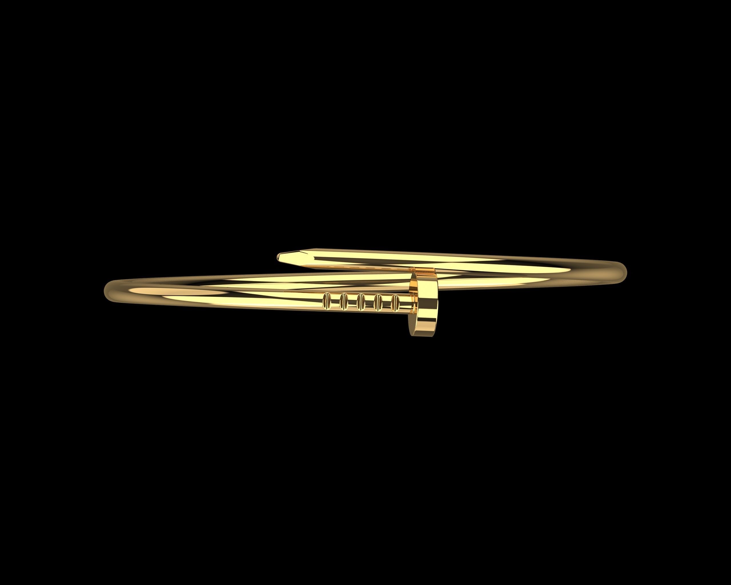 Juste un clou Bracelet 18 Size Small Version N189 3D print model_5