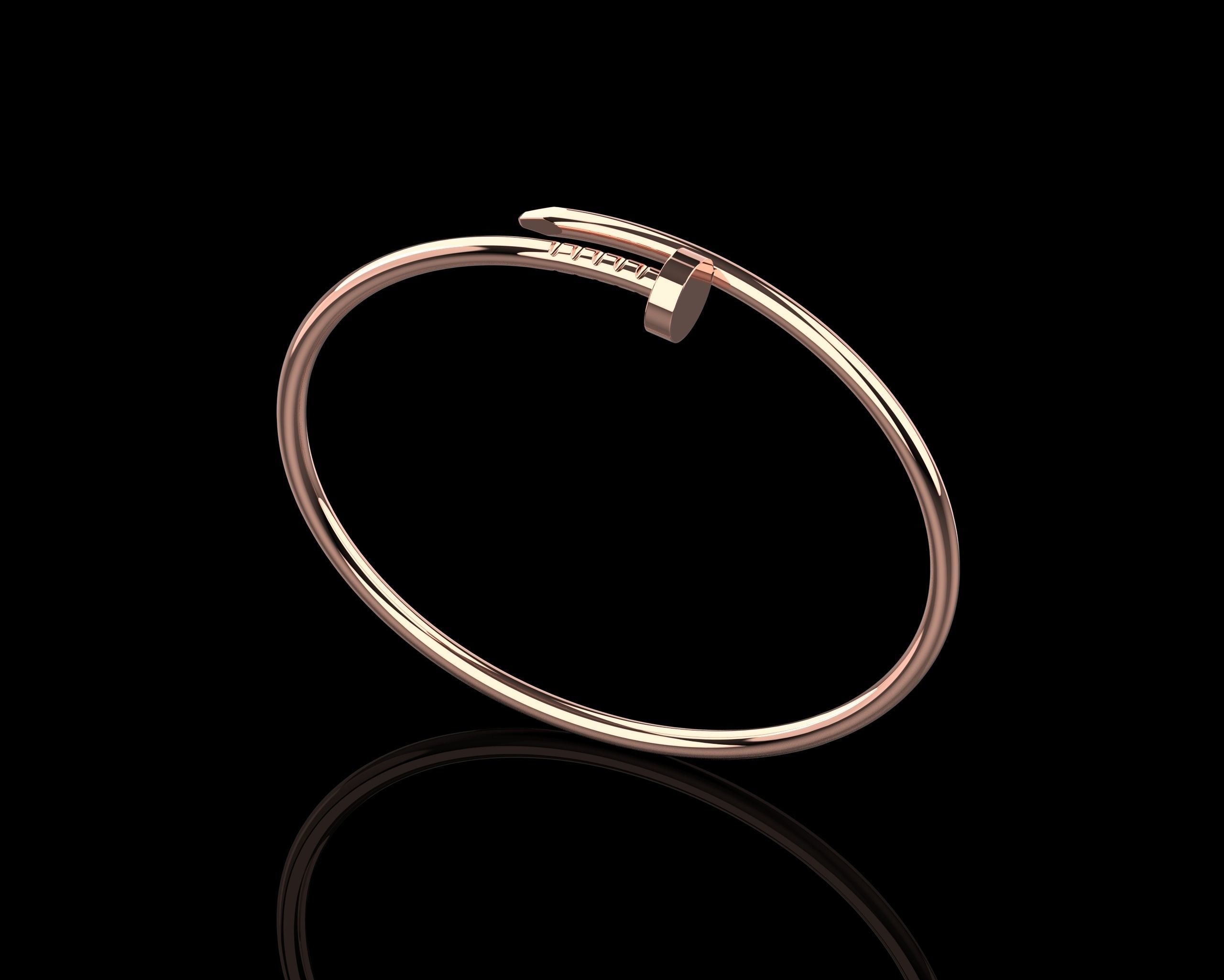 Juste un clou Bracelet 18 Size Small Version N189 3D print model_14